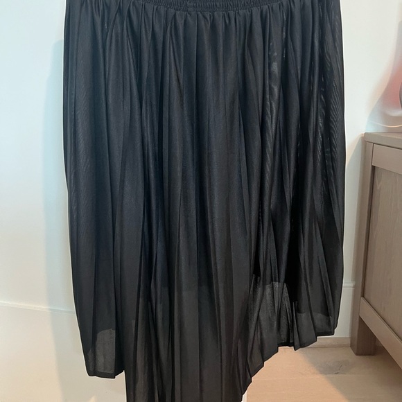 Topshop Black High-Low A-Line Skirt Cocktail - Picture 2 of 4